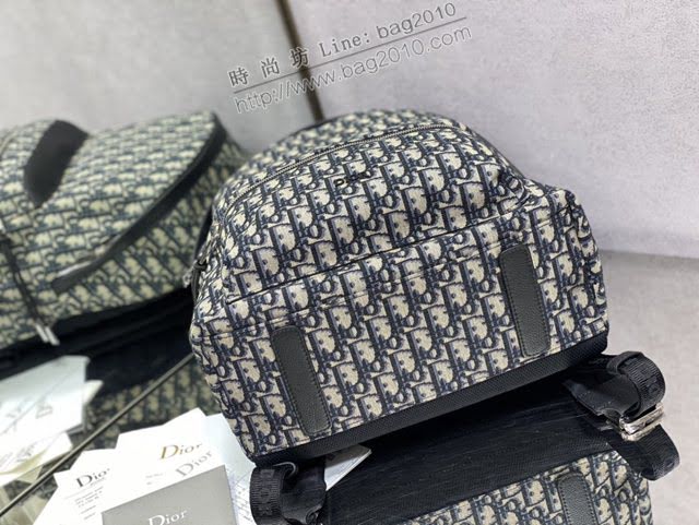 Dior男包 迪奧Oblique復古老花大號雙肩包後背包  dfk1656